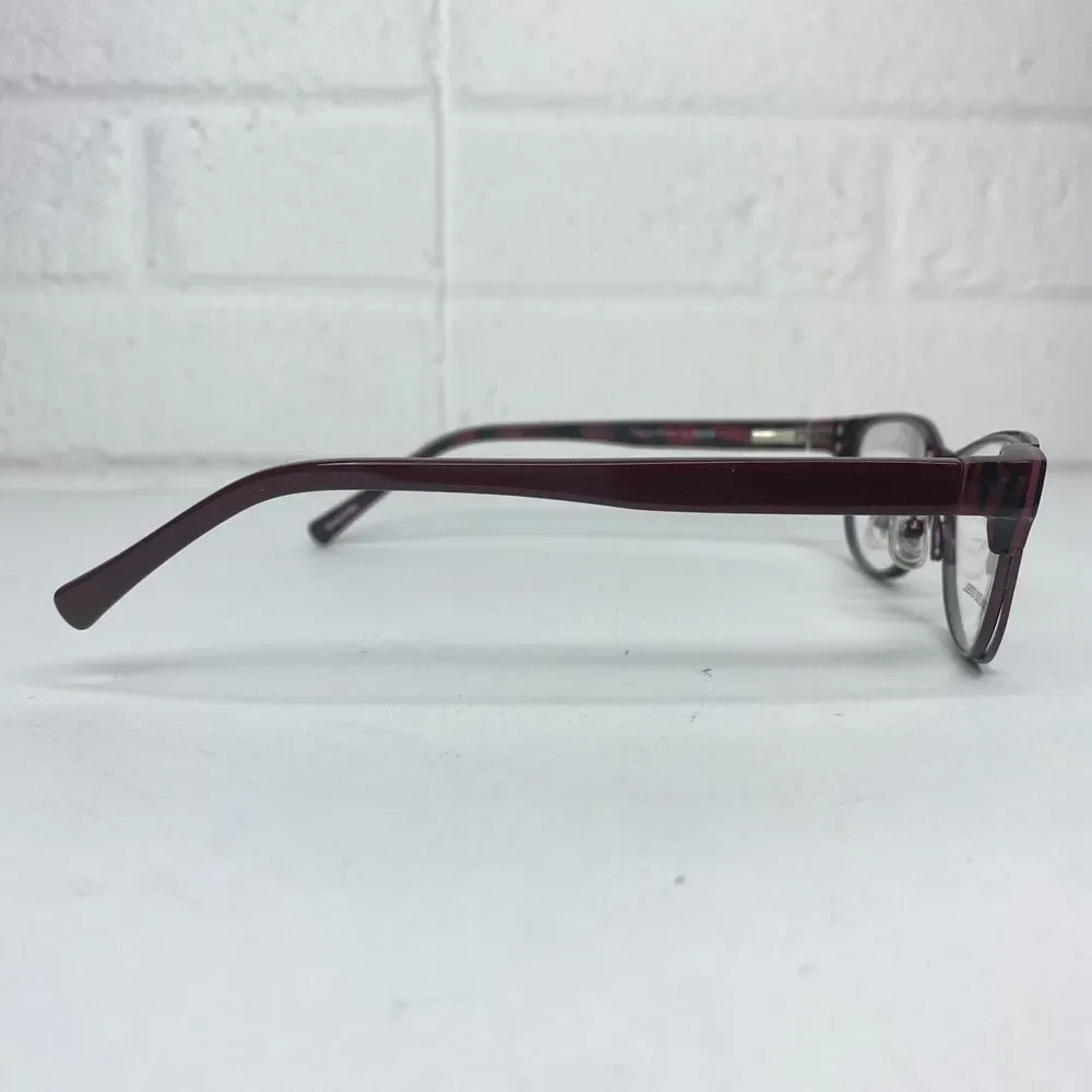 Cole Haan‎ CH 1010 Wine Red Burgundy Rectangular Glasses Frames 51-17-130 H1423